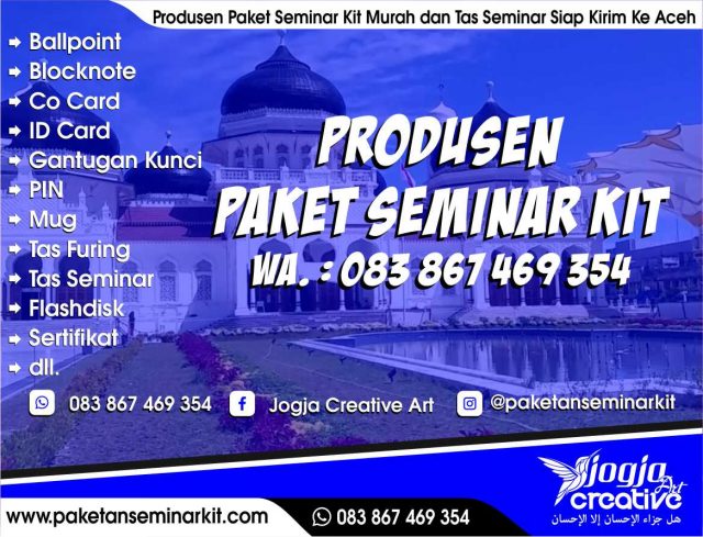 Pesan Paket Seminar Kit Murah dan Tas Seminar Banda Aceh