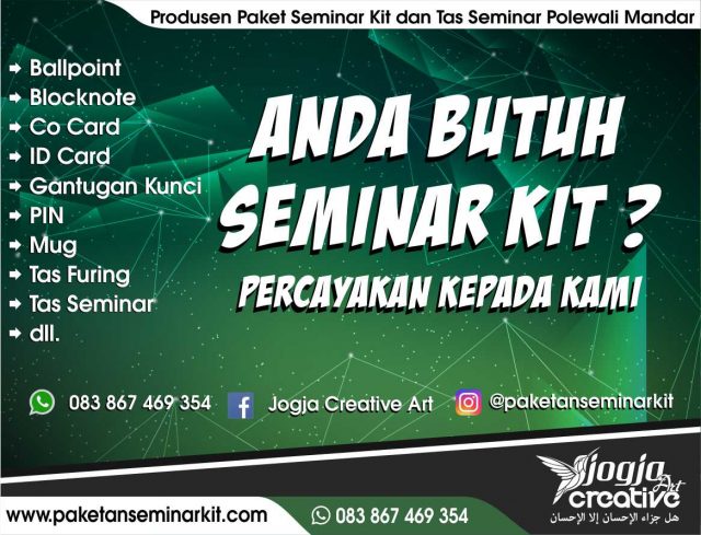 Pesan Paket Seminar Kit dan Tas Seminar Polewali Mandar, Sulawesi Barat