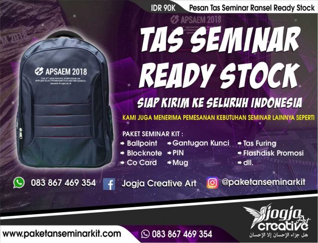 Pesan Tas Seminar Ransel Ready Stock