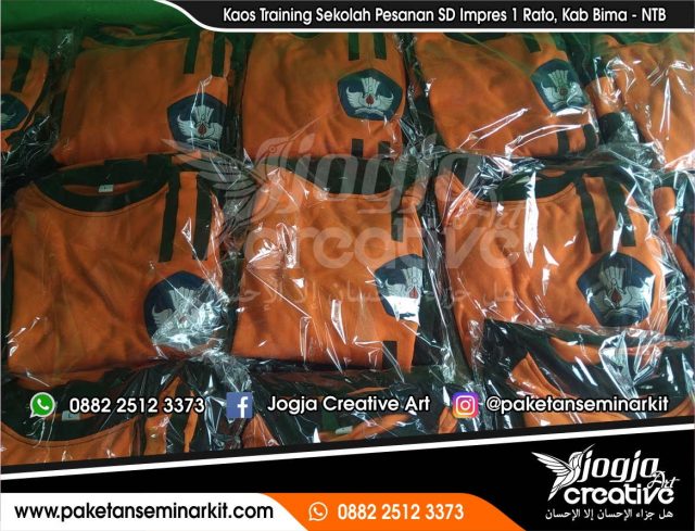 Kaos Training Pesanan SD Impres Rato Bima NTB