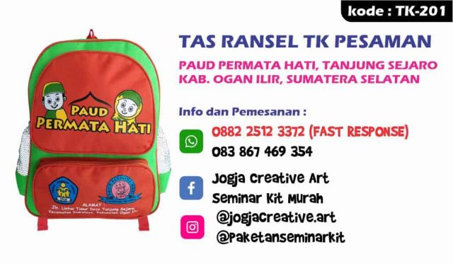 Paket Tas Seminar Ransel TK Murah Ogan Ilir Palembang