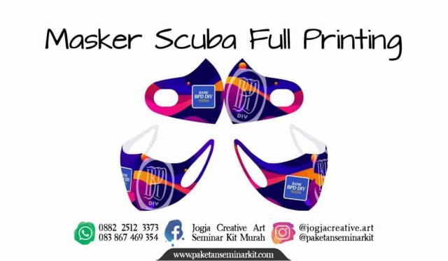 Pesan Masker Scuba Full Printing Custom Murah