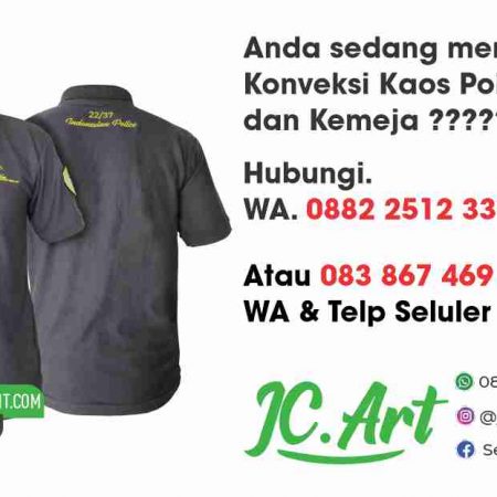 Konveksi Kaos Polo Polres Pulau Buru Maluku Ambon
