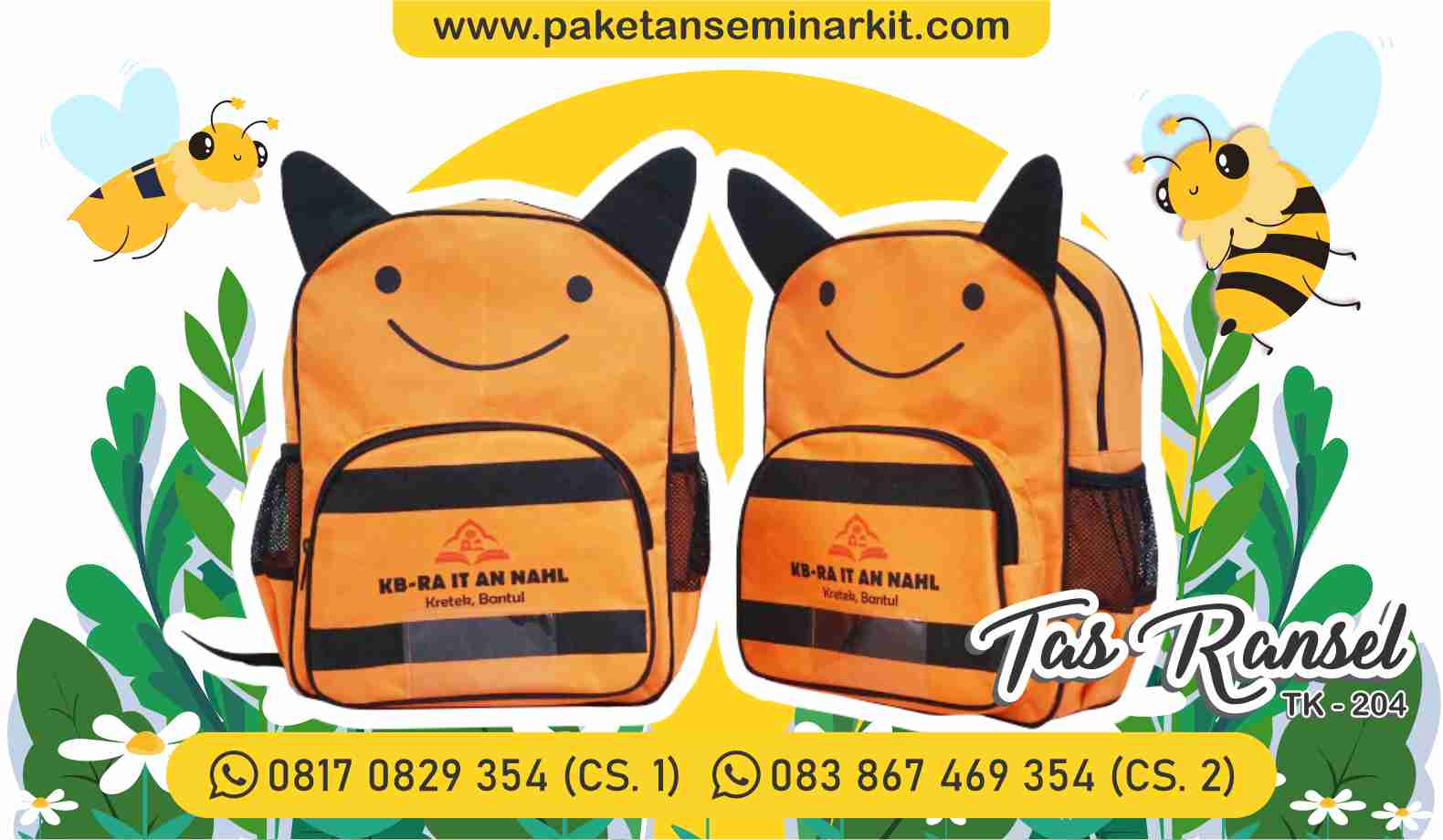 Konveksi Tas Sekolah TK / Paud Murah Palembang
