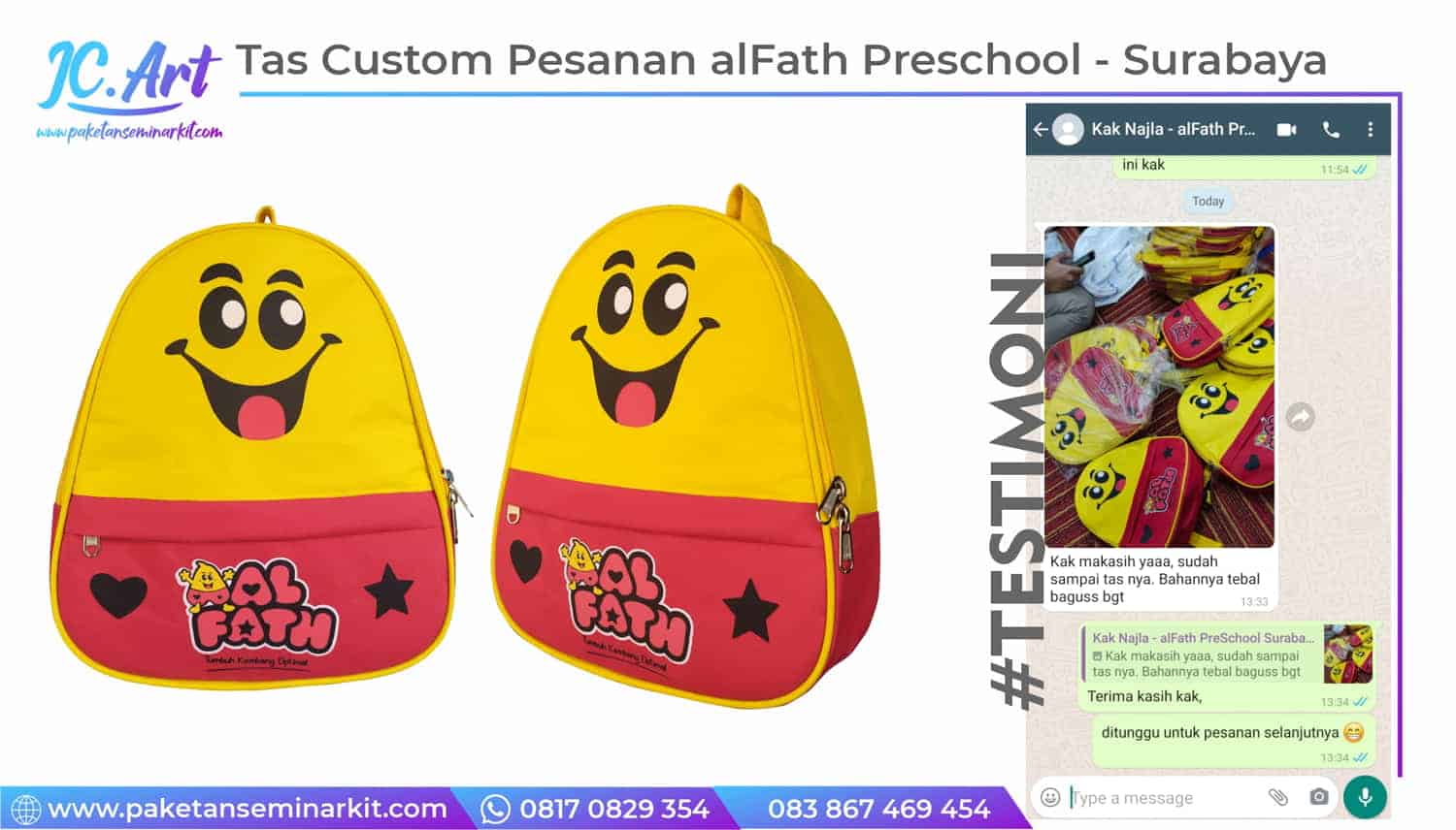 Tas Seminar Vendor tas seminar kit custom pesanan alfath surabaya