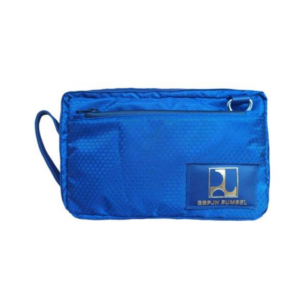 Konveksi Tas Seminar Pouch Hand Bag PC 407 biru