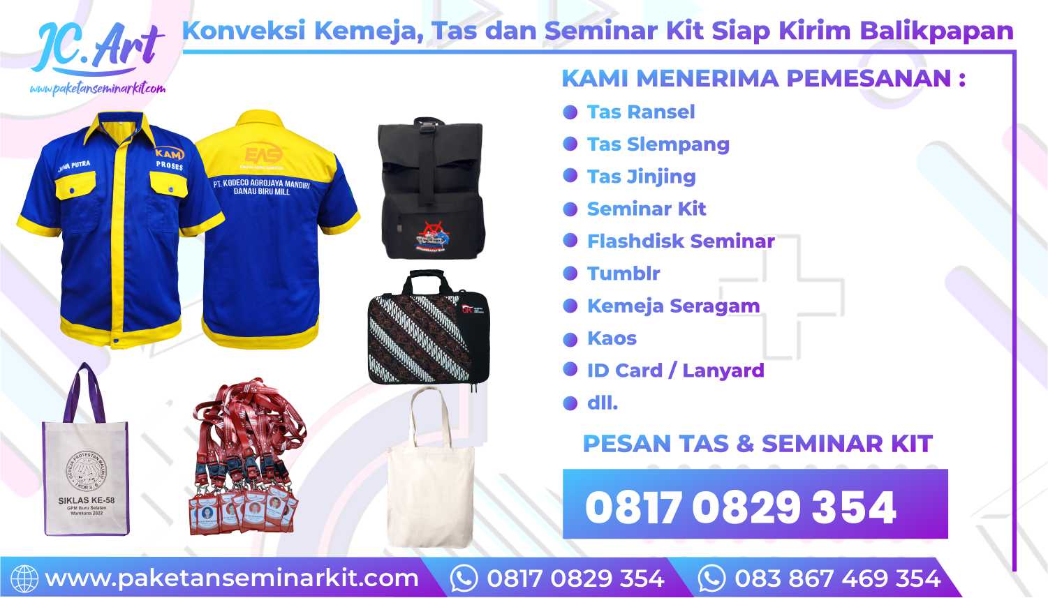 Konveksi Tas Seminar Kit Murah Kaos Kemeja Balikpapan Banjarmasin